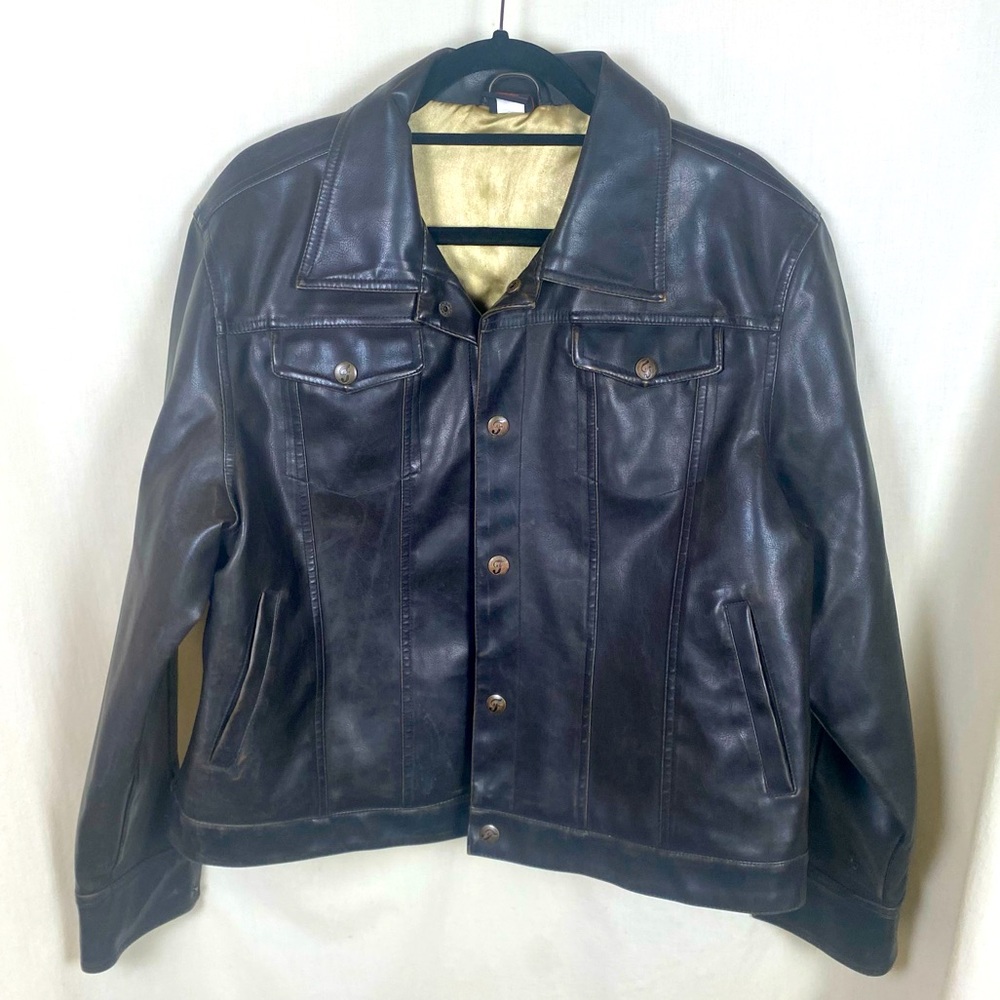 Fubu Satin lined Faux Leather Jacket